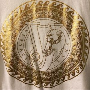 Versace Gold Logo Tee